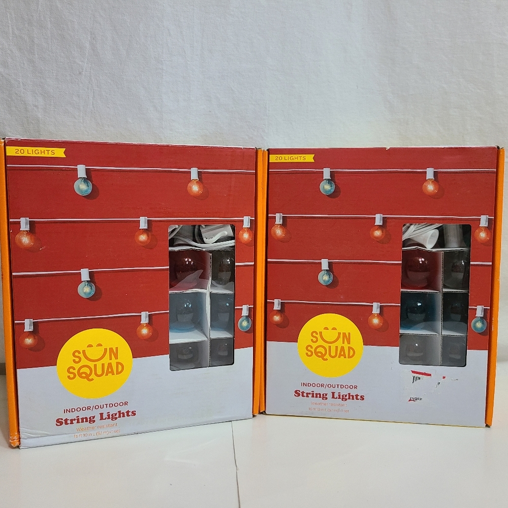 Set of 2* Round Multicolor String Lights*New*